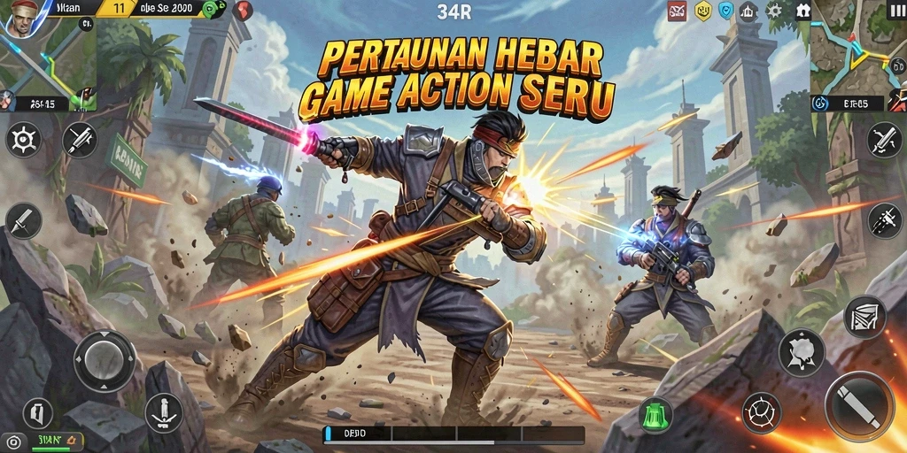 Tampilan dinamis dari pertempuran seru dalam 34R.