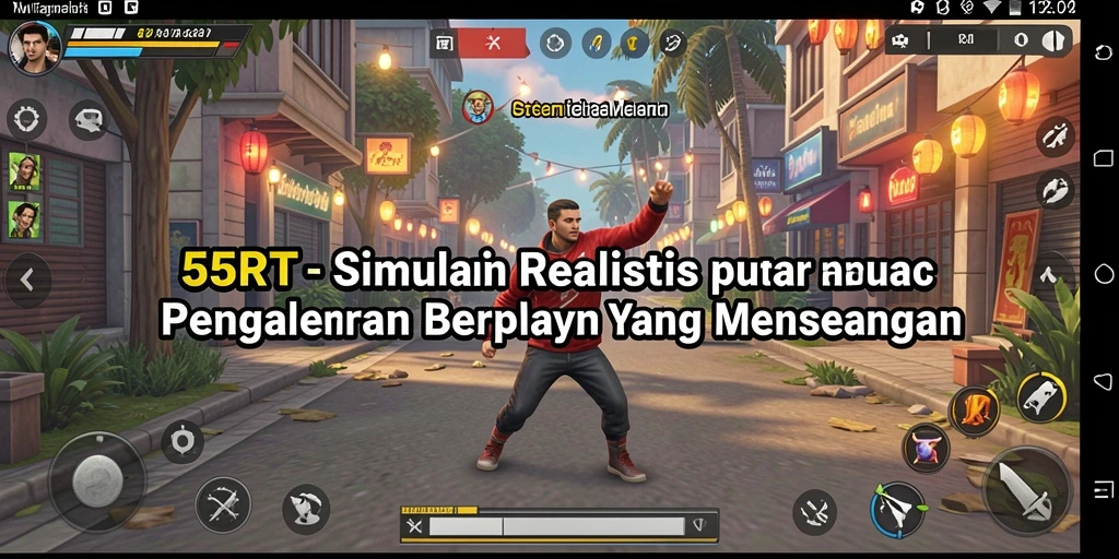 Tampilan gameplay 55RT yang memukau dan realistis.