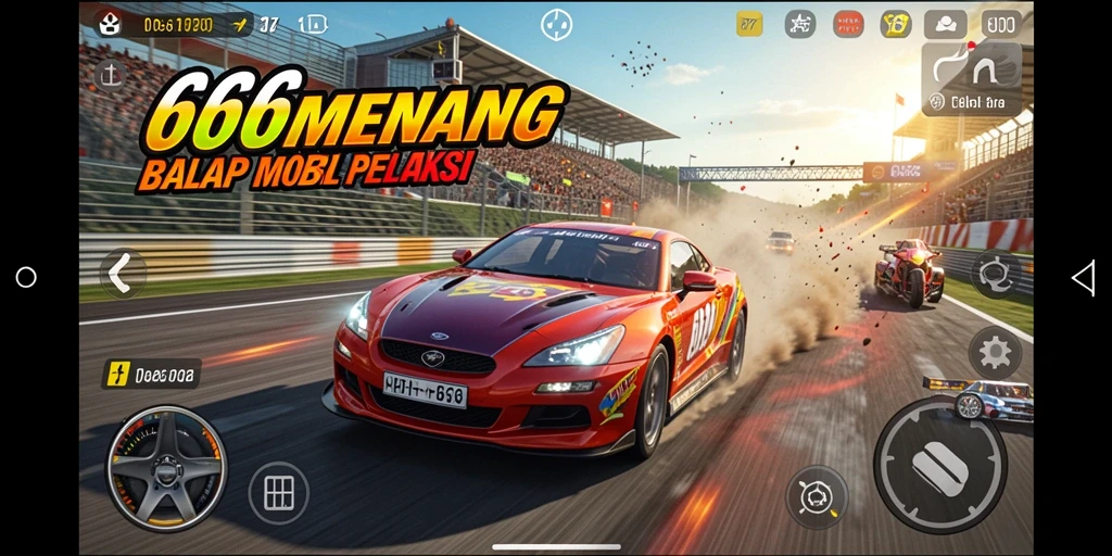 Gameplay Racing yang mendebarkan dan grafis menawan.