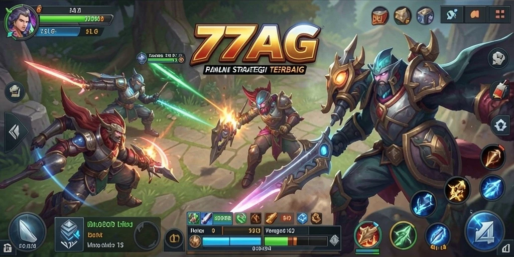Screenshot menarik dari gameplay strategis di 77AG.