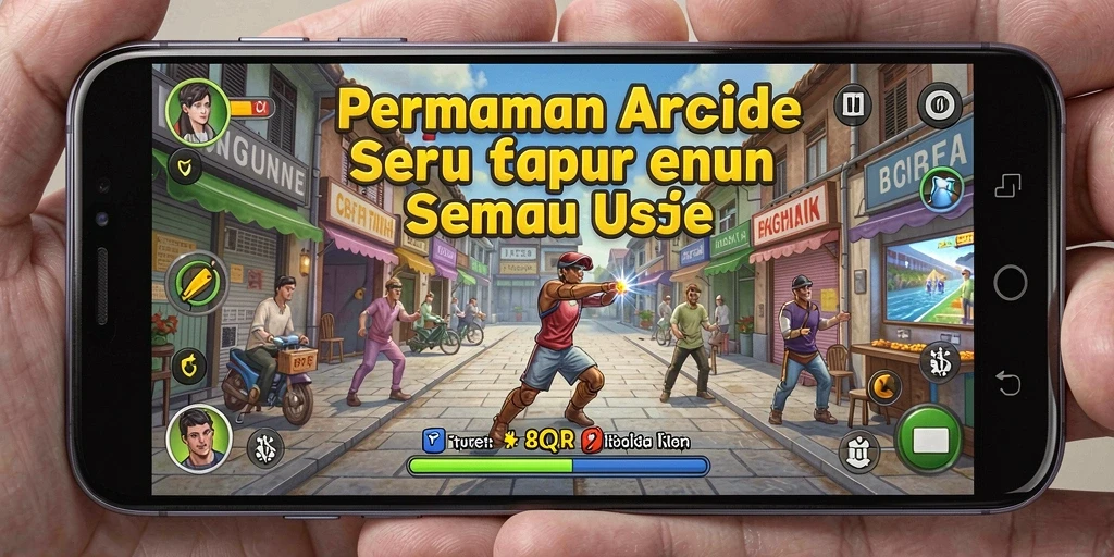 Tangkapan layar 8QR menampilkan gameplay arcade yang mendebarkan.