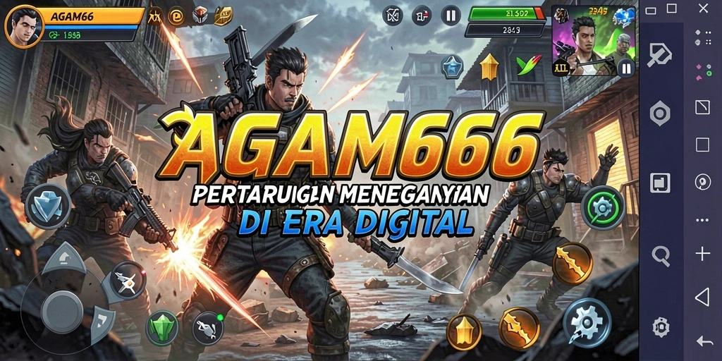 Tangkapan layar gameplay AGAM66 menampilkan pertarungan yang intens.