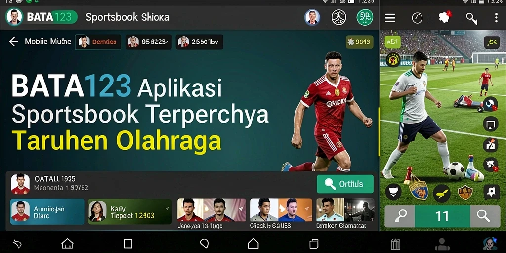 Tampilan screenshot utama BATA123 dengan gameplay Sportsbook.