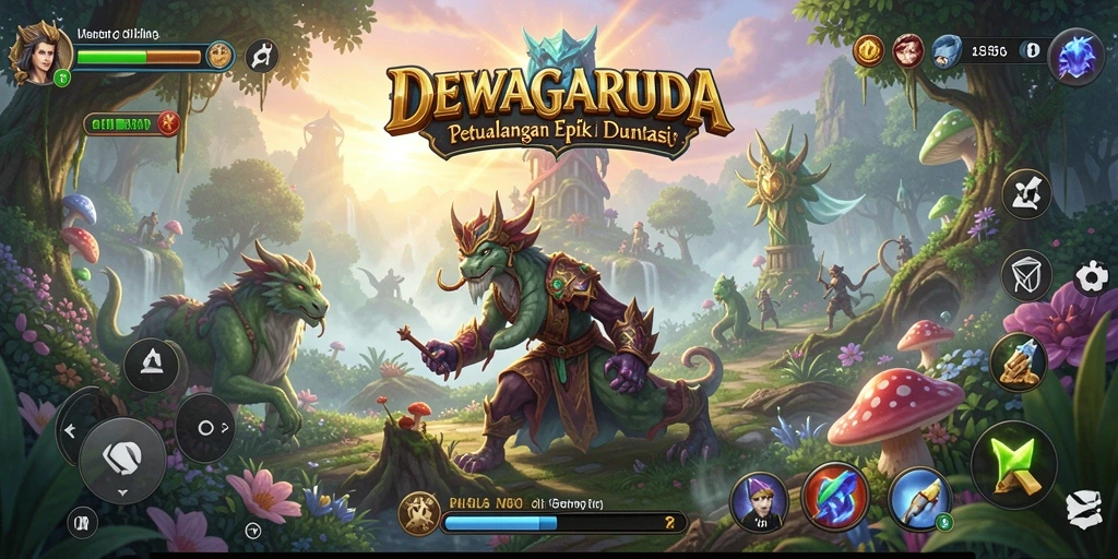 Tampilan gameplay DEWAGARUDA yang seru dan mendebarkan.