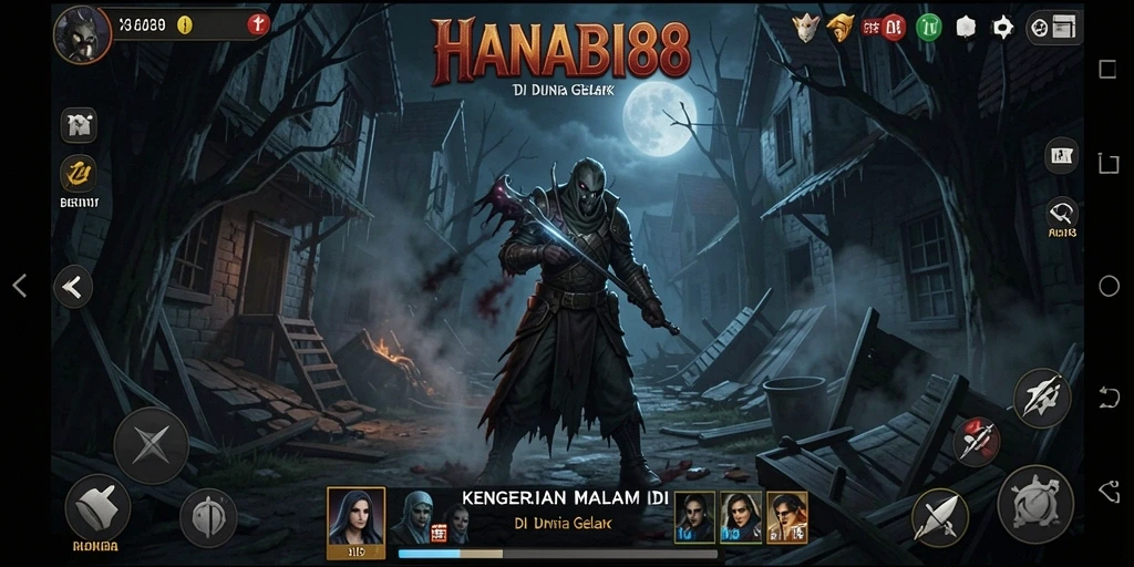 Gameplay menakutkan di HANABI88 yang membangkitkan ketegangan.