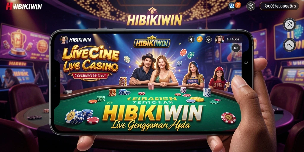 Gameplay HIBIKIWIN dengan dealer live yang interaktif dan menarik.