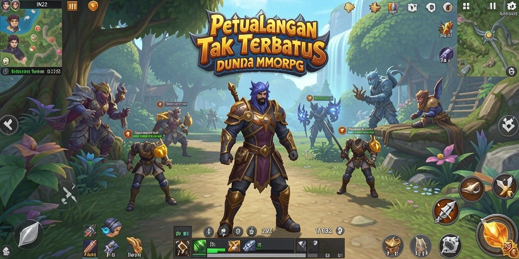 Gameplay seru IN22 dengan berbagai fitur MMORPG.