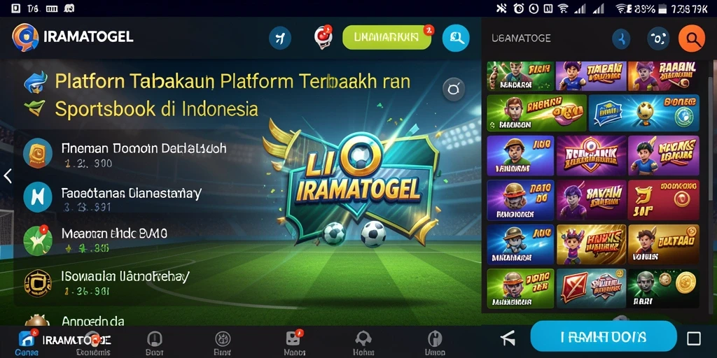 Tampilan menarik dari gameplay Sportsbook di IRAMATOGEL.