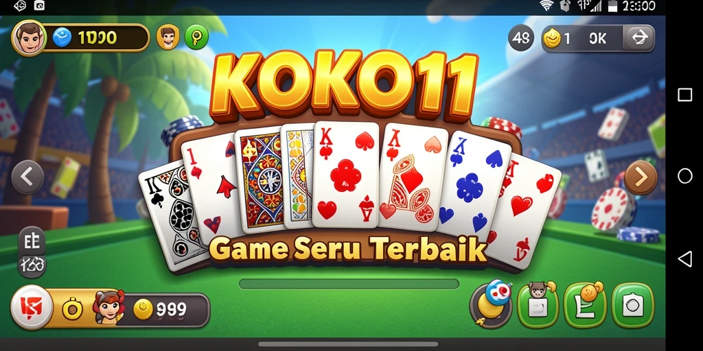 Tampilan gameplay seru KOKO11 dengan antarmuka yang ramah pengguna.
