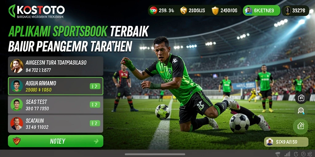Screenshot KOSTOTO menampilkan pengalaman taruhan yang seru dan interaktif.
