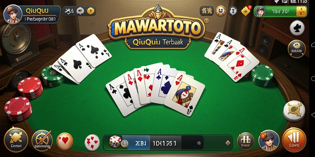 Tampilan gameplay QiuQiu yang menarik dan interaktif.