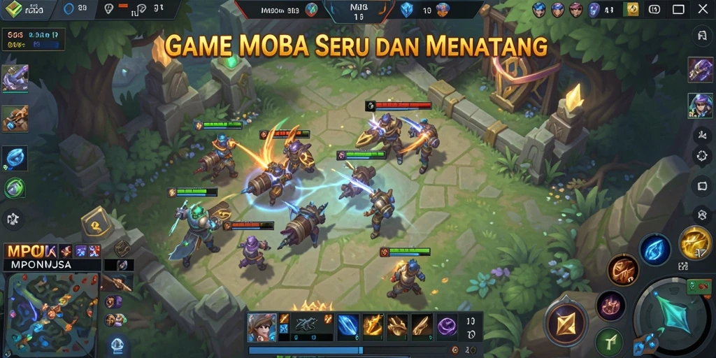 Gameplay seru di MPONUSA dengan strategi tim dan duel yang menegangkan.