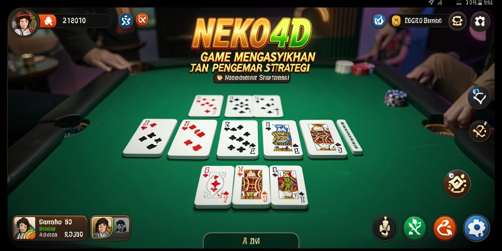 Tampilan gameplay Domino yang seru dan menghibur di NEKO4D.