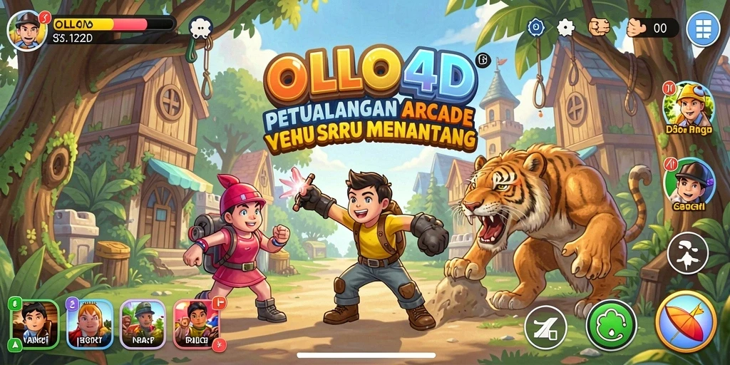 Tampilan gameplay seru dari OLLO4D dengan tantangan menarik.