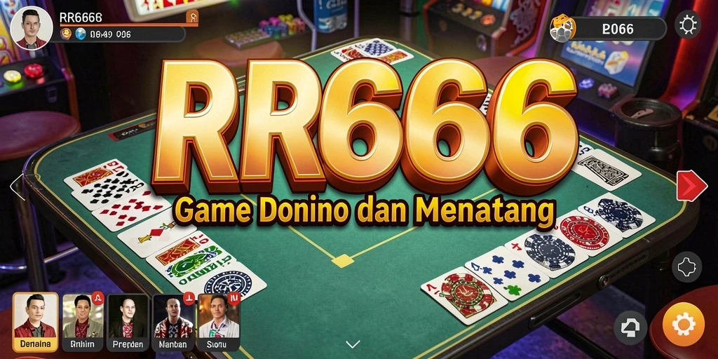Screenshot gameplay RR666 yang menampilkan aksi seru permainan domino.