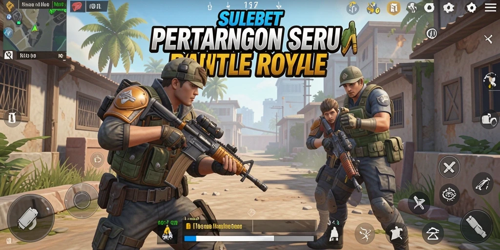 Tampilan seru gameplay SULEBET dalam aksi Battle Royale.