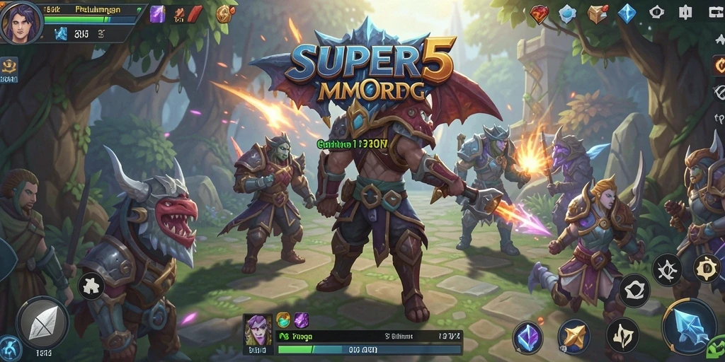 Tangkapan layar menunjukkan petualangan seru di dunia MMORPG.