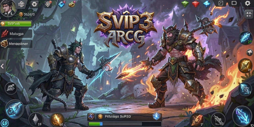 Gameplay menarik dari SVIP3 menunjukkan pertempuran epik dalam dunia ARPG.