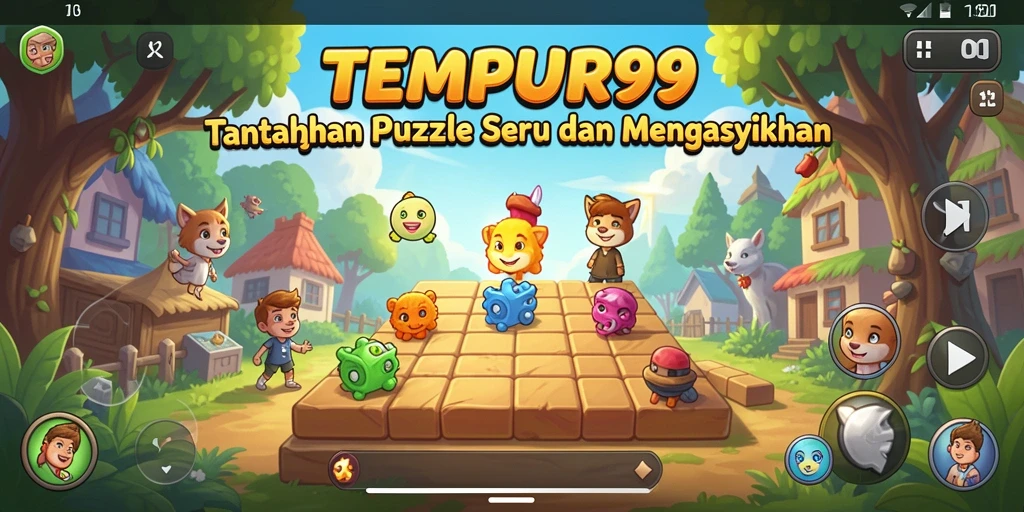 Tampilan gameplay TEMPUR99 yang menarik dan menantang.