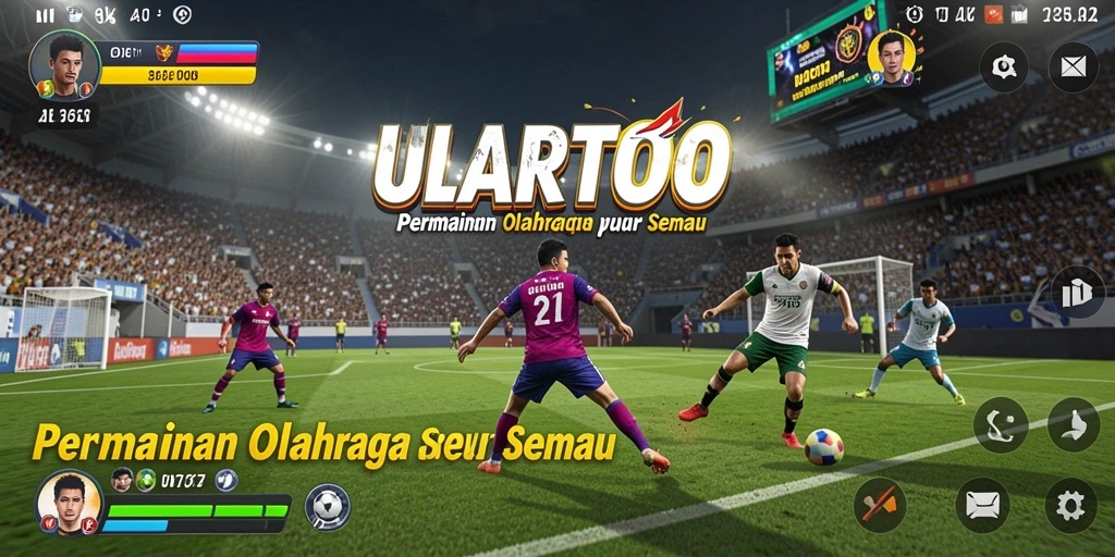 Tampilan gameplay olahraga seru di ULARTOTO yang memukau.